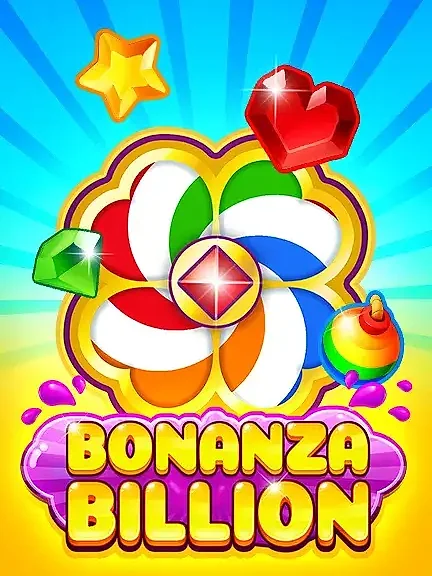 Bonanza Billion — обкладинка з кольоровими самоцвітами й золотою зіркою на синіх променях
