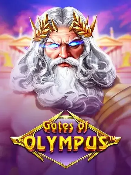 Gates of Olympus — обкладинка із Зевсом у золотому лавровому вінку