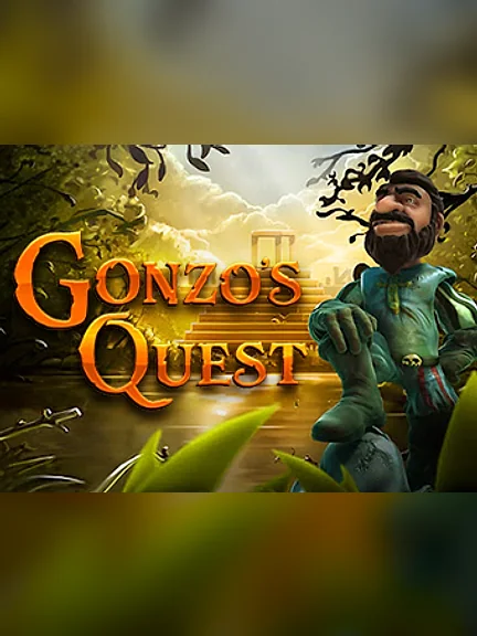 Gonzo's Quest — обкладинка з конкістадором біля кам'яної піраміди в джунглях